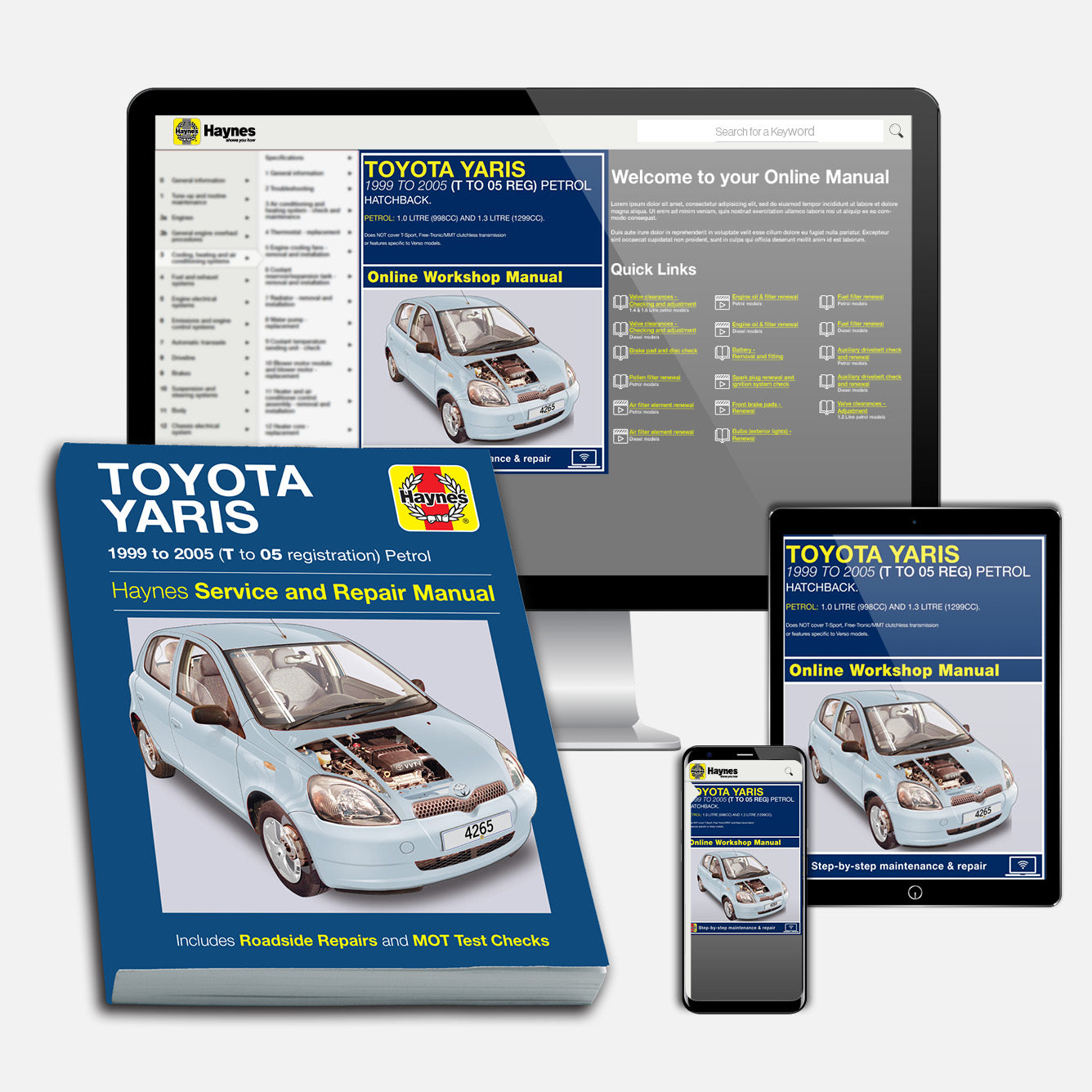 Toyota Yaris Petrol (1999-2005) Haynes Repair Manual