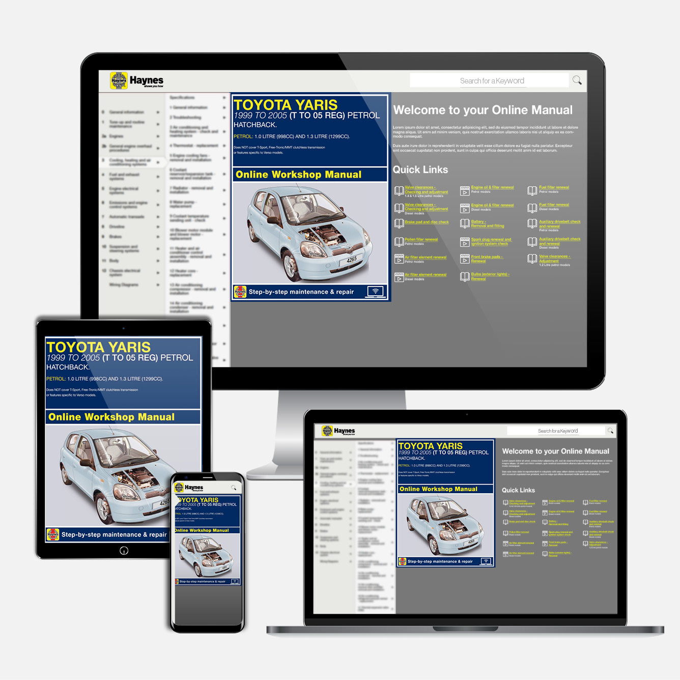 Toyota Yaris Petrol (1999-2005) Haynes Repair Manual