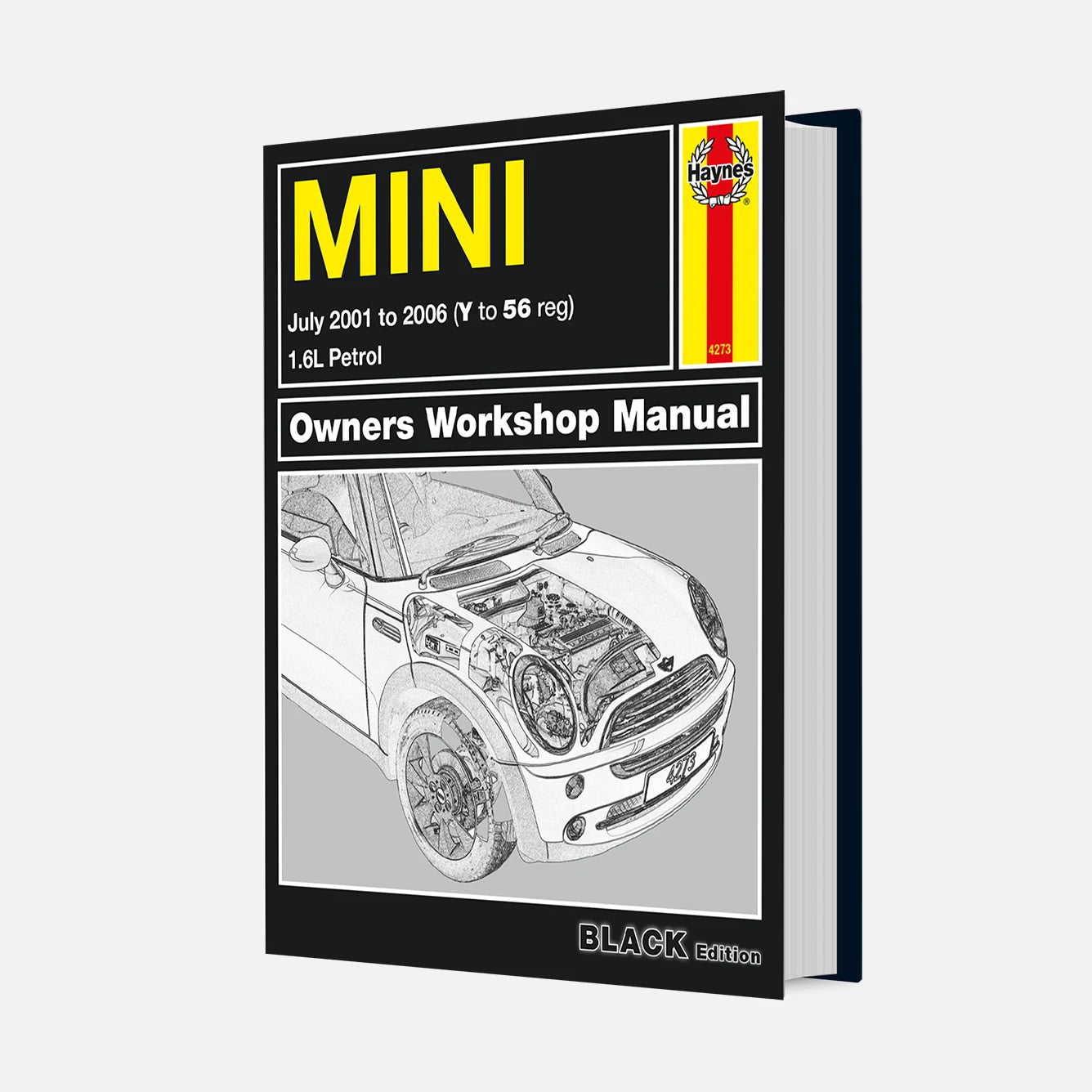 Haynes Mini owners workshop manual on a white background