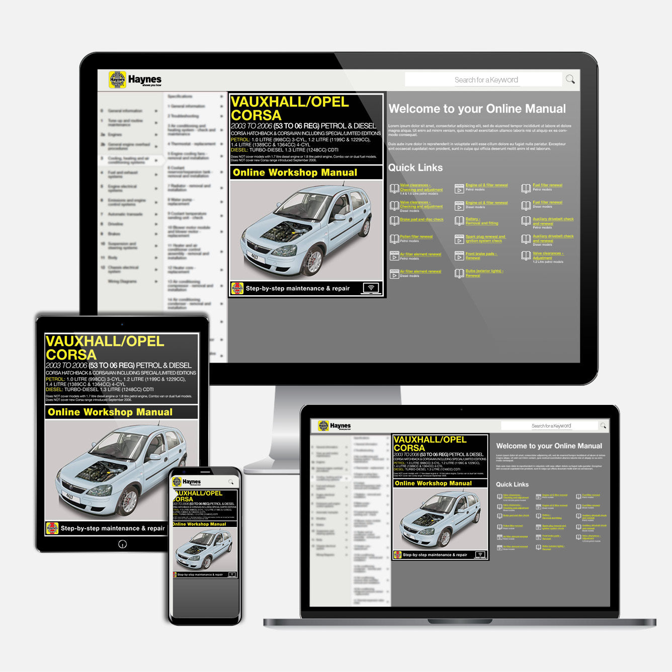 Vauxhall/Opel Corsa Petrol & Diesel (2003-2006) Haynes Online Manual Online Manual