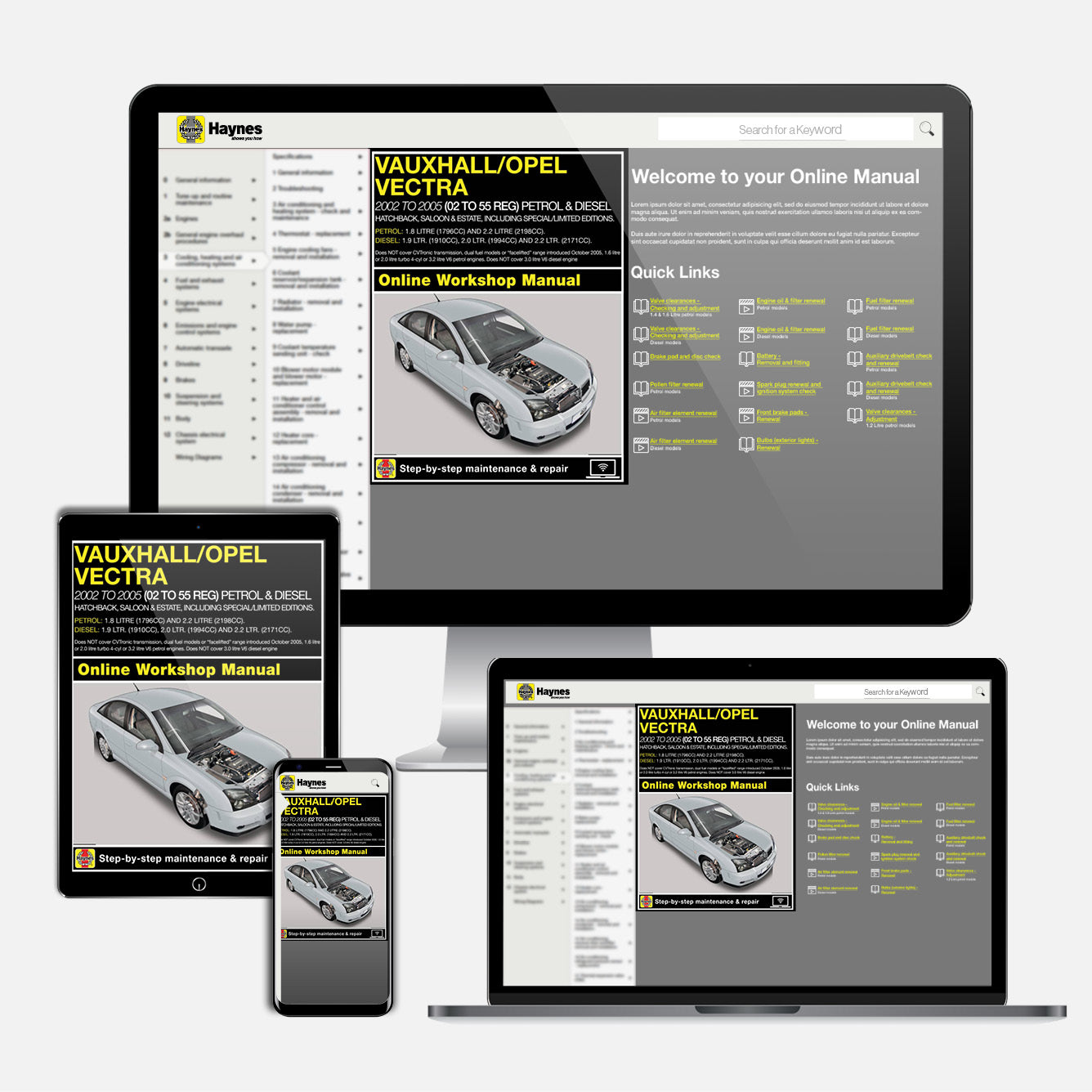 Vauxhall/Opel Vectra Petrol & Diesel (June 2002-Sept 2005) Haynes Repair Manual