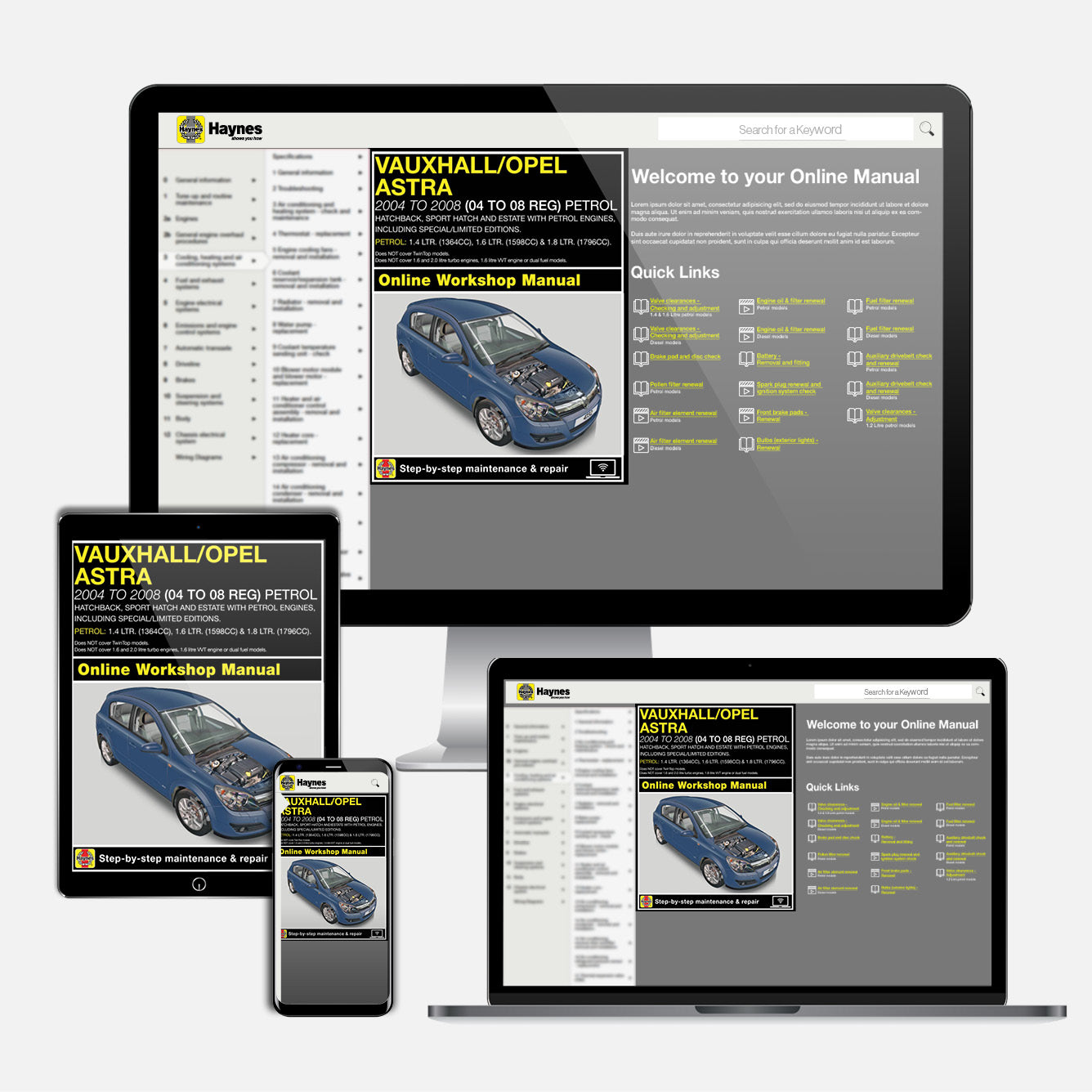 Vauxhall/Opel Astra Petrol (May 2004-2008) Haynes Repair Manual