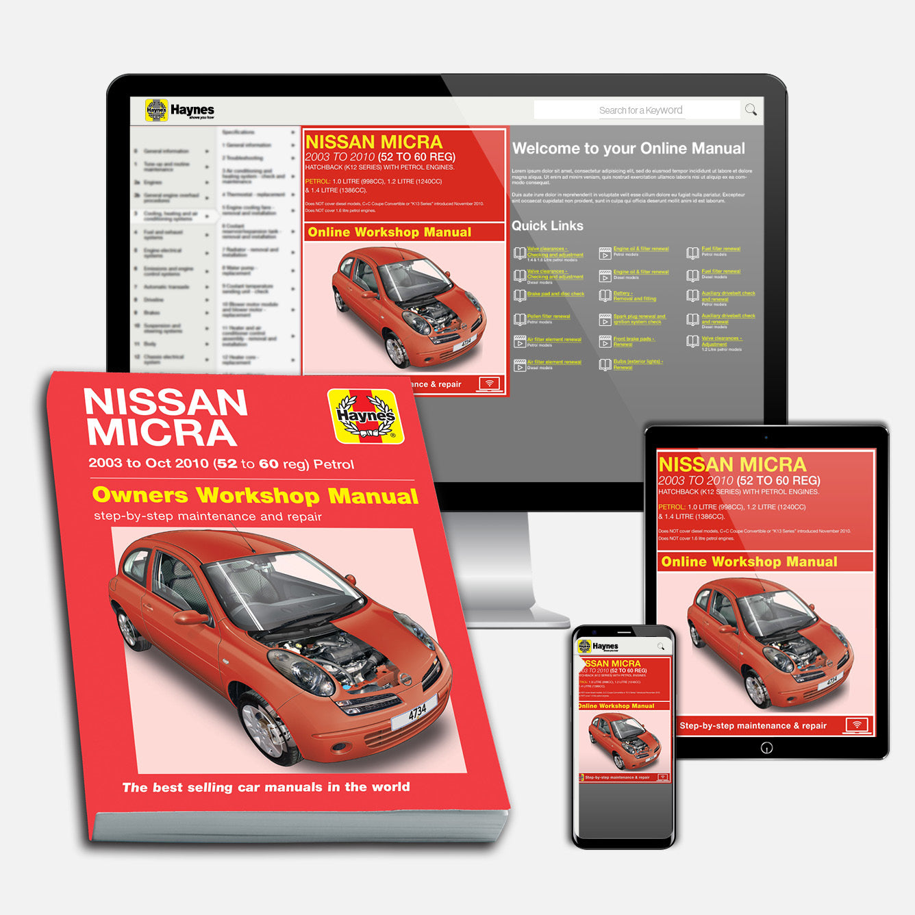 Nissan Micra (2003-Oct 2010) Haynes Repair Manual Bundle