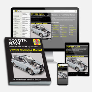DIY Maintenance & Repair Manuals for Toyota RAV4 Cars