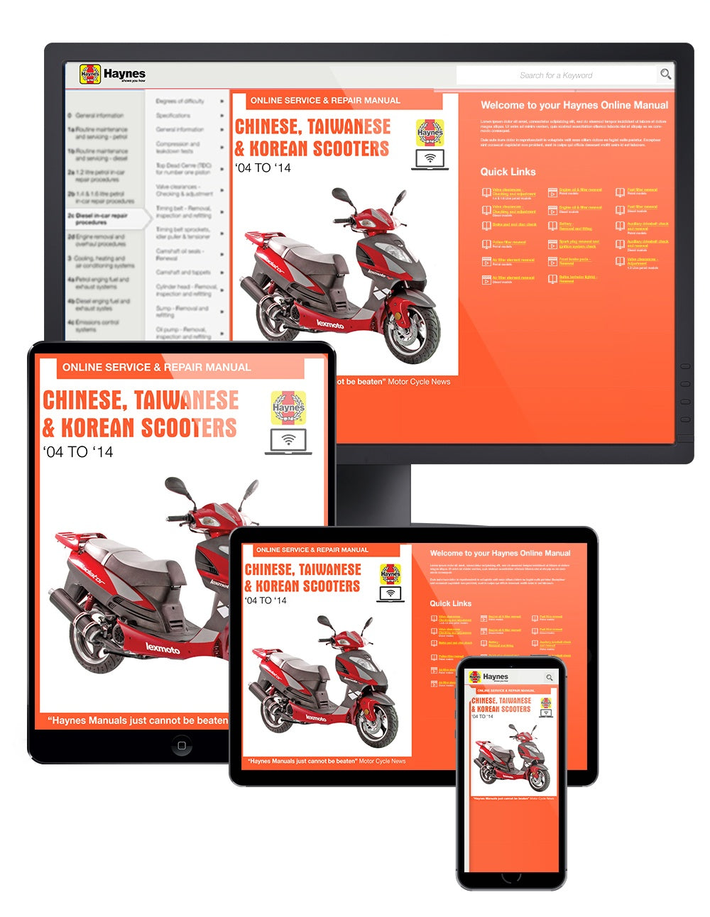 Chinese, Taiwanese & Korean Scooters 50cc, 125cc & 150cc (04-14) Haynes Repair Manual