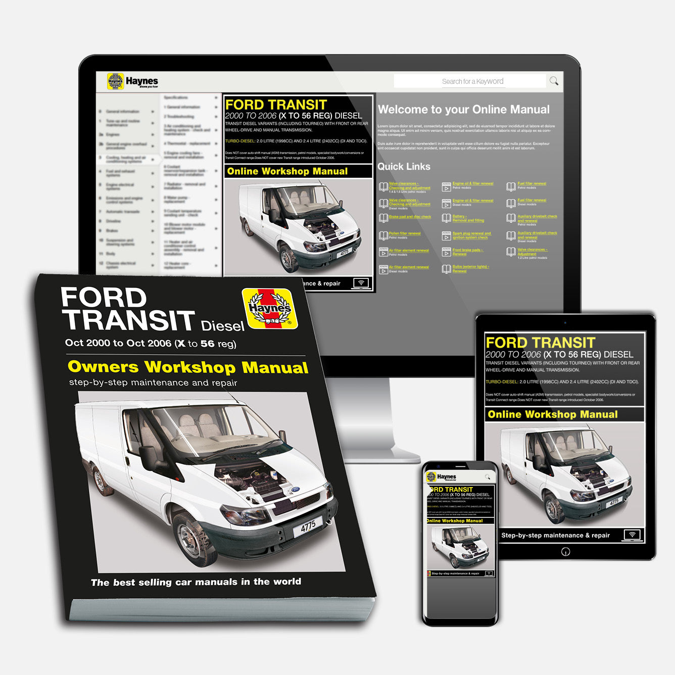 Ford Transit Diesel (Oct 2000-Oct 2006) Haynes Repair Manual