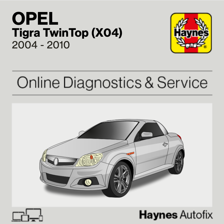 Opel Tigra TwinTop (X04) 2004 to 2010 Haynes Online Diagnostics & Service Guide