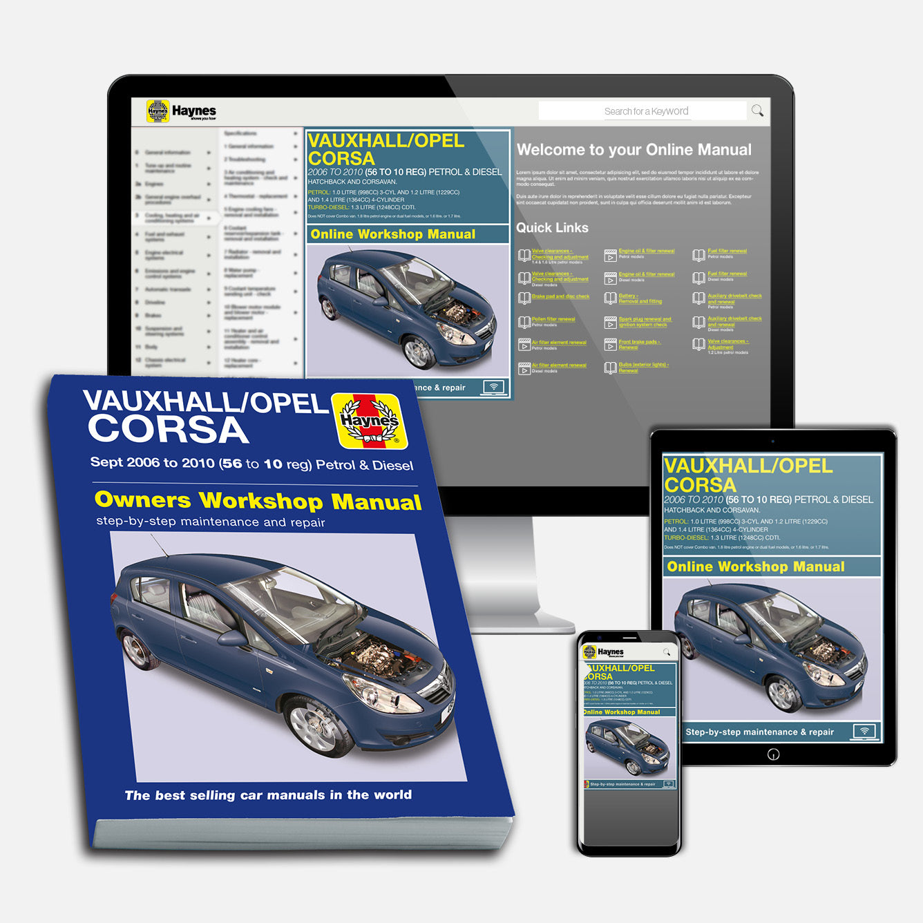 Vauxhall/Opel Corsa Petrol & Diesel (Sept 2006-2010) Haynes Repair Manual
