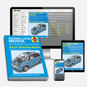 DIY Maintenance & Repair Manuals for Vauxhall Meriva Mk I Cars