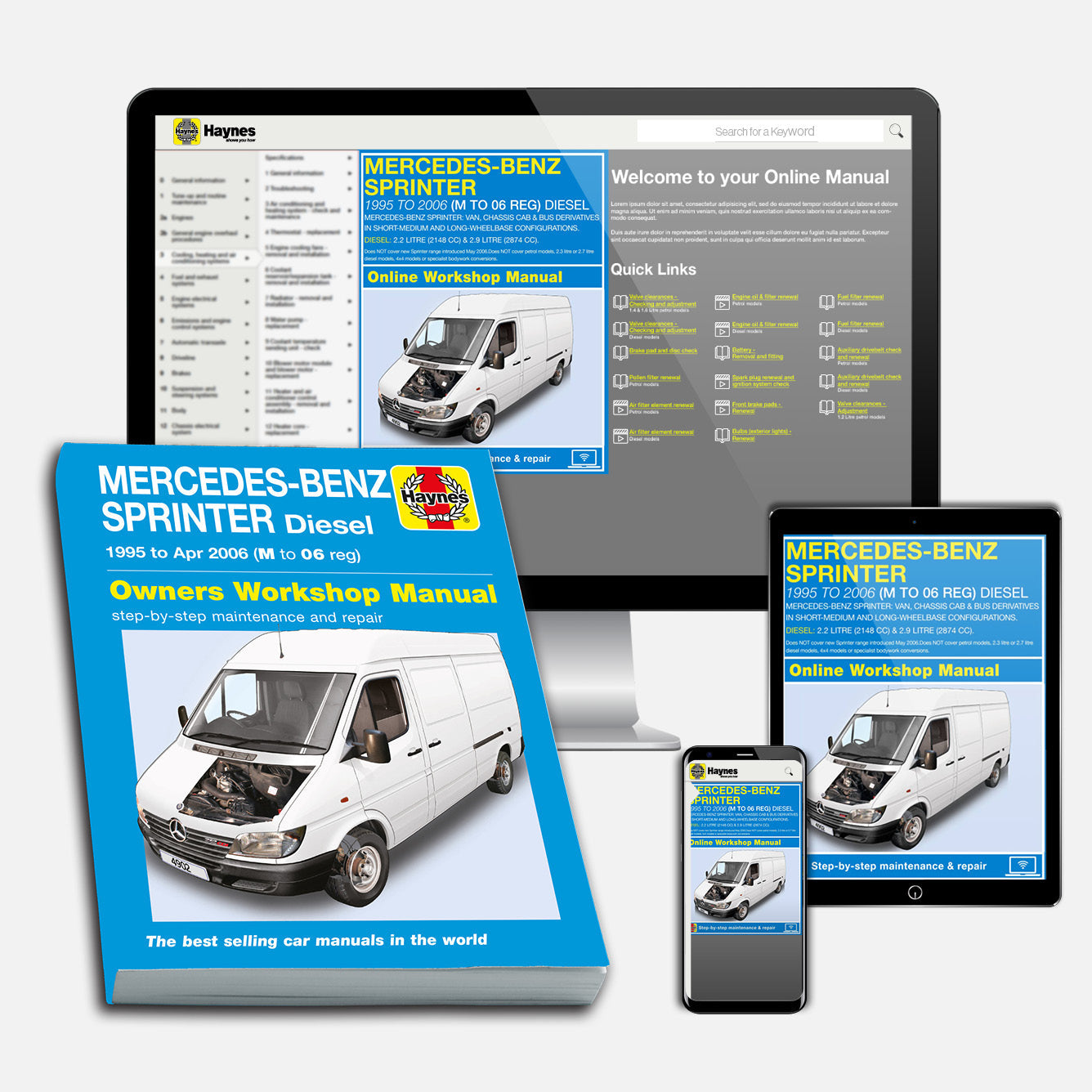 Mercedes-Benz Sprinter Diesel (1995-Apr 2006) Haynes Repair Manual Bundle