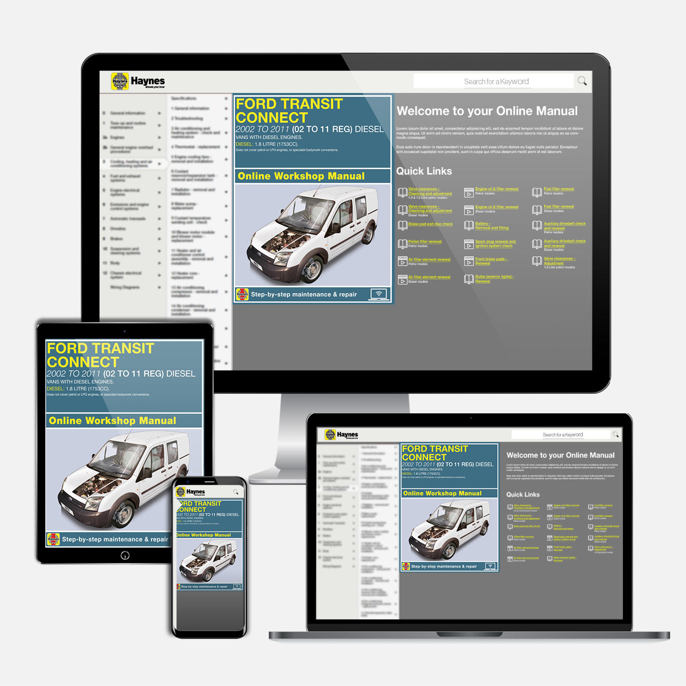 Ford Transit Connect Diesel (2002-2011) Haynes Repair Manual