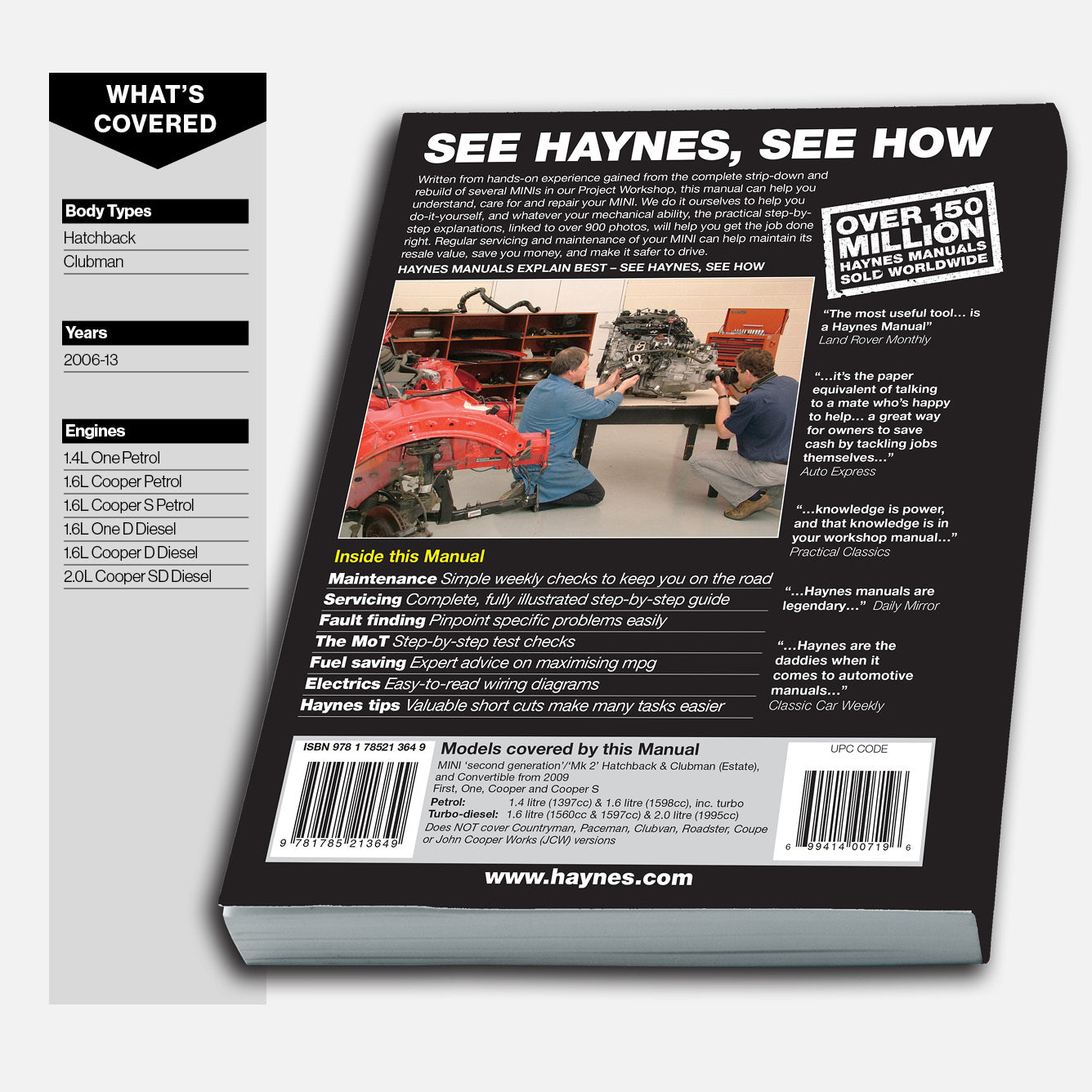 MINI Petrol & Diesel (Nov 2006-2013) Haynes Repair Manual