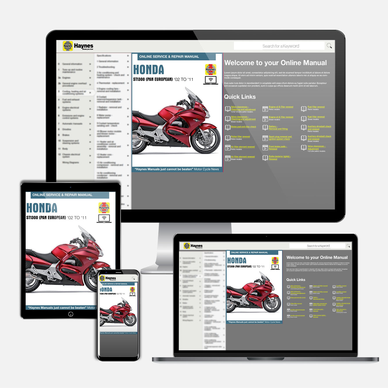 Honda ST1300 Pan European (2002-2011) Haynes Repair Manual