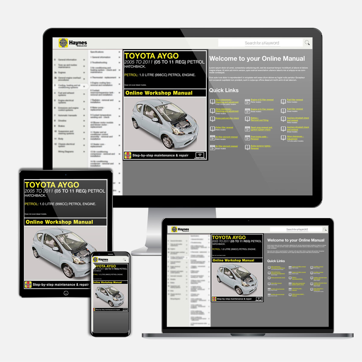 Toyota Aygo Petrol (2005-2011) Haynes Repair Manual
