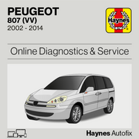 Peugeot 807 (VV) 2002 to 2014 Haynes Online Diagnostics & Service Guide