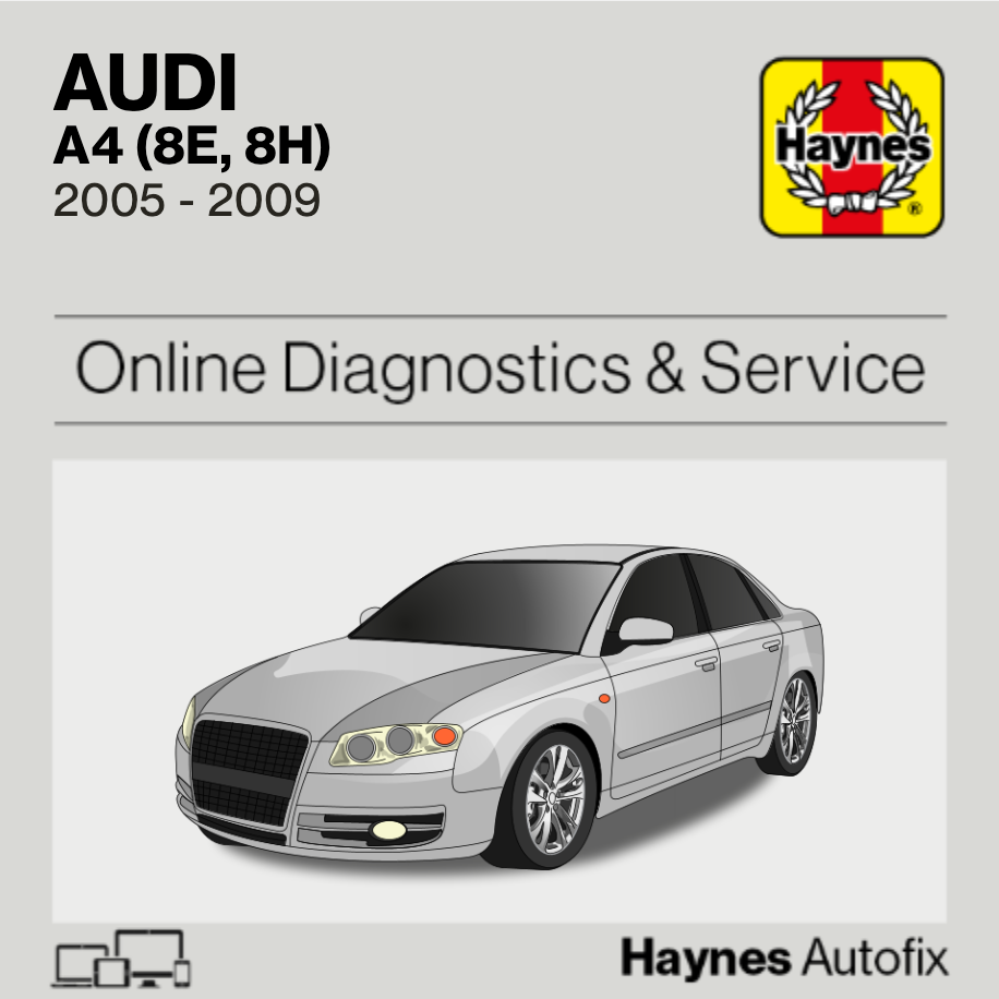 Audi A4 (8E, 8H) 2005 to 2009 Haynes Online Diagnostics & Service Guide