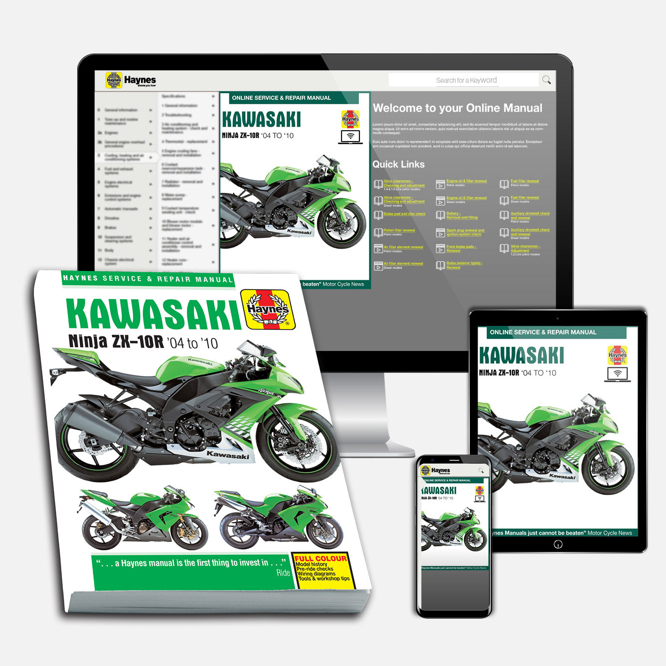 Kawasaki Ninja ZX-10R (2004-2010) Haynes Repair Manual