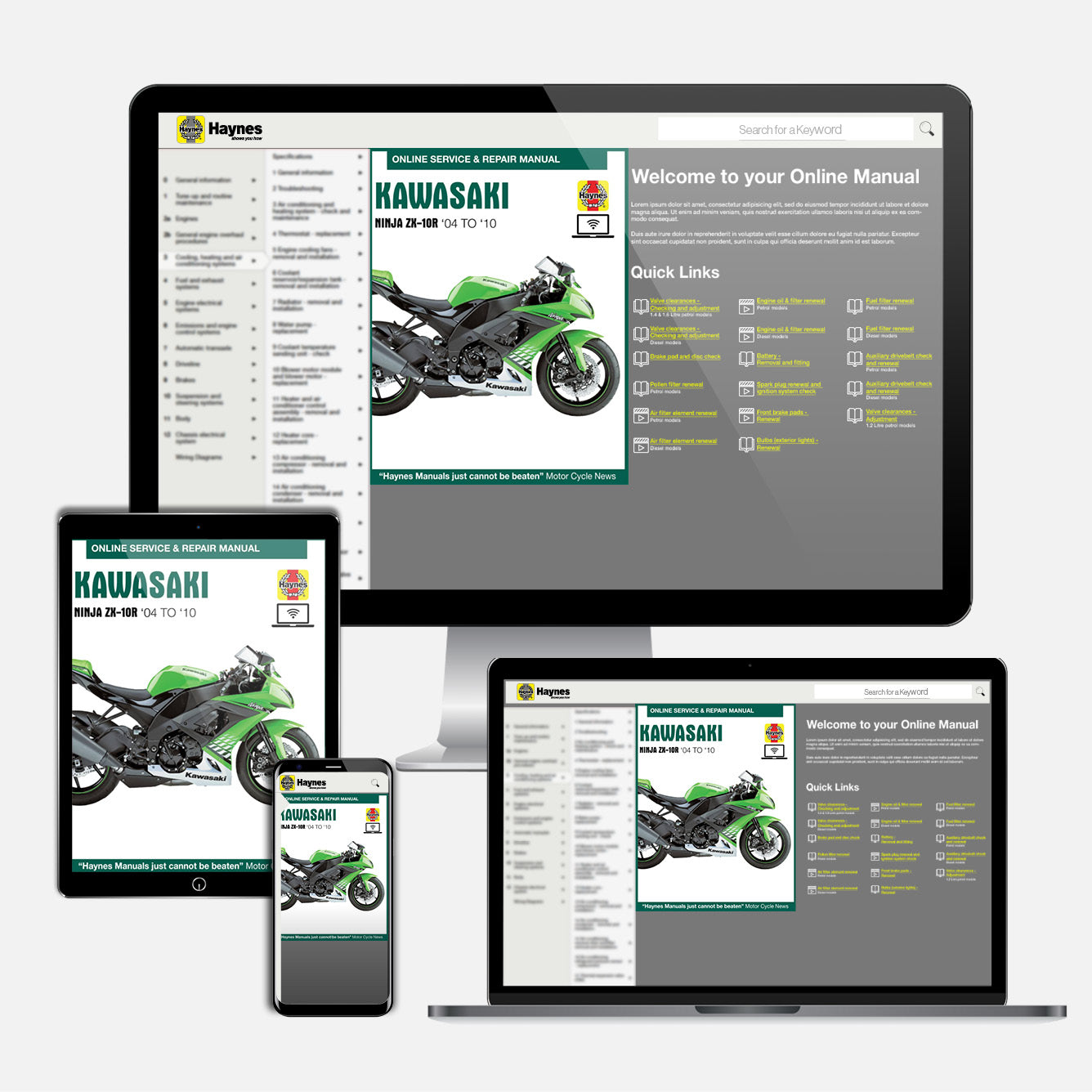 Kawasaki Ninja ZX-10R (2004-2010) Haynes Repair Manual