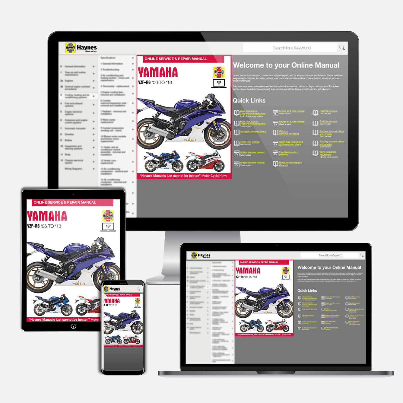 Yamaha YZF-R6 (2006-2013) Haynes Repair Manual