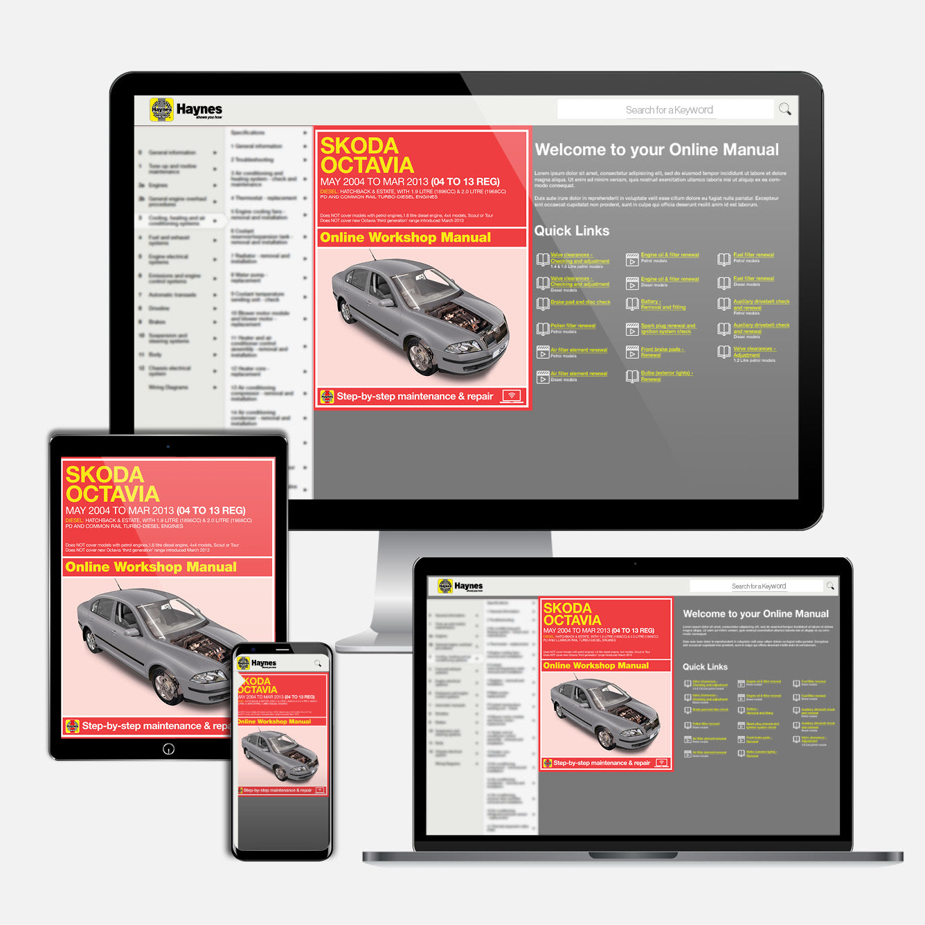 Skoda Octavia Diesel (May 2004-Mar 2013) Haynes Repair Manual