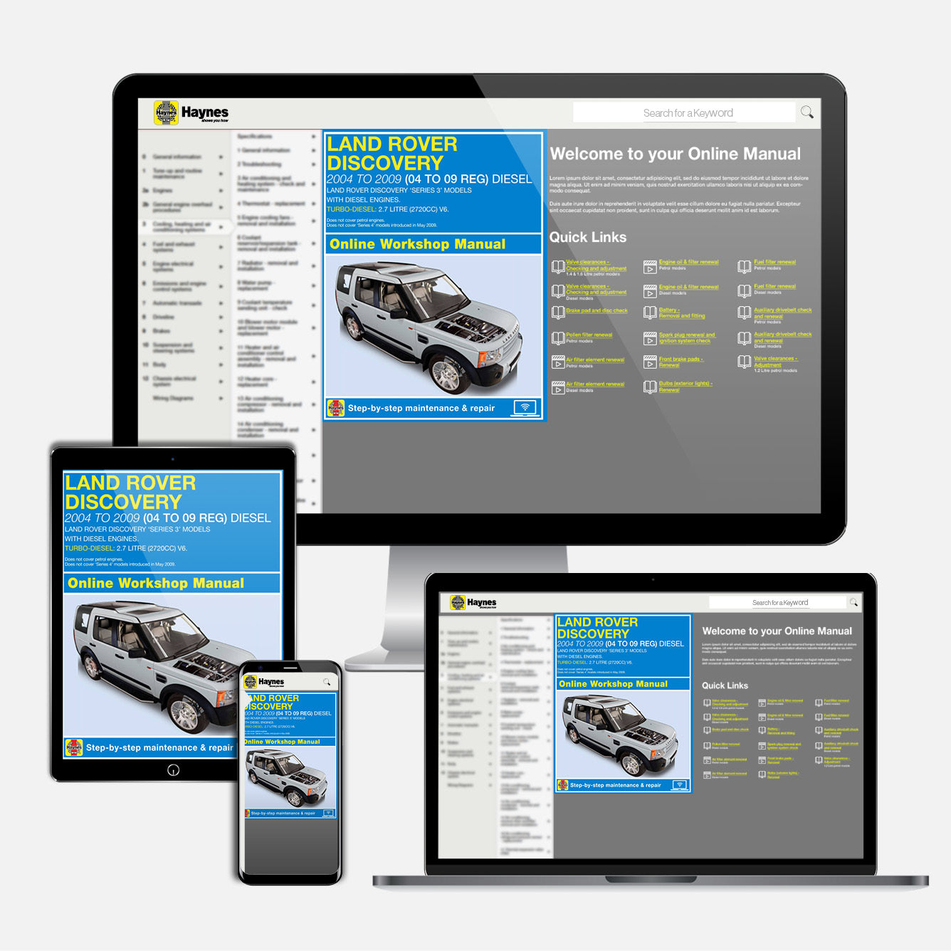 Land Rover Discovery Diesel (Aug 2004-Apr 2009) Haynes Repair Manual