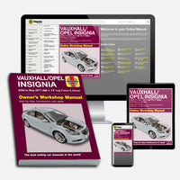 Vauxhall/Opel Insignia Petrol & Diesel (2008-2017) Haynes Repair Manual Bundle