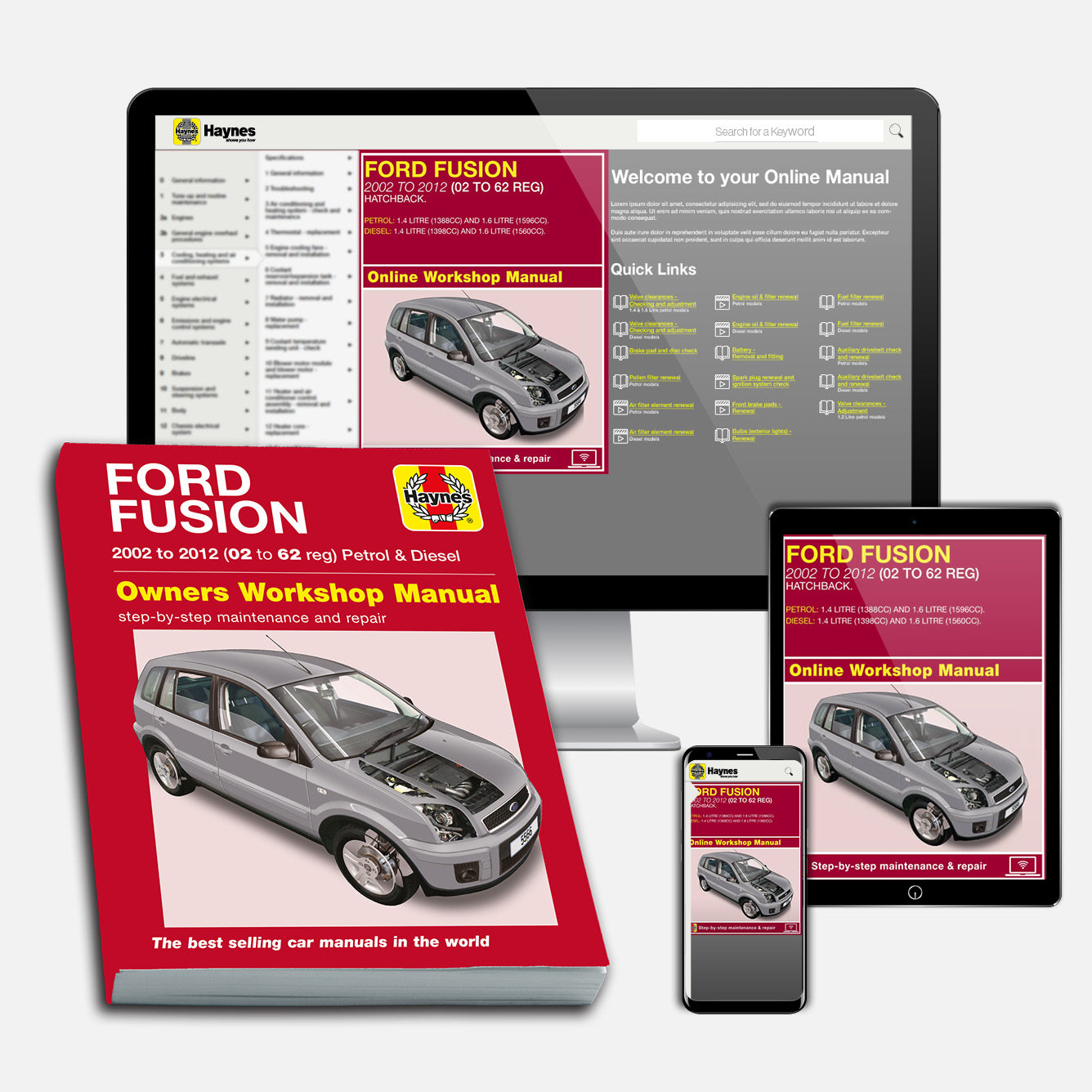 Ford Fusion Petrol & Diesel (2002-2012) Haynes Repair Manual