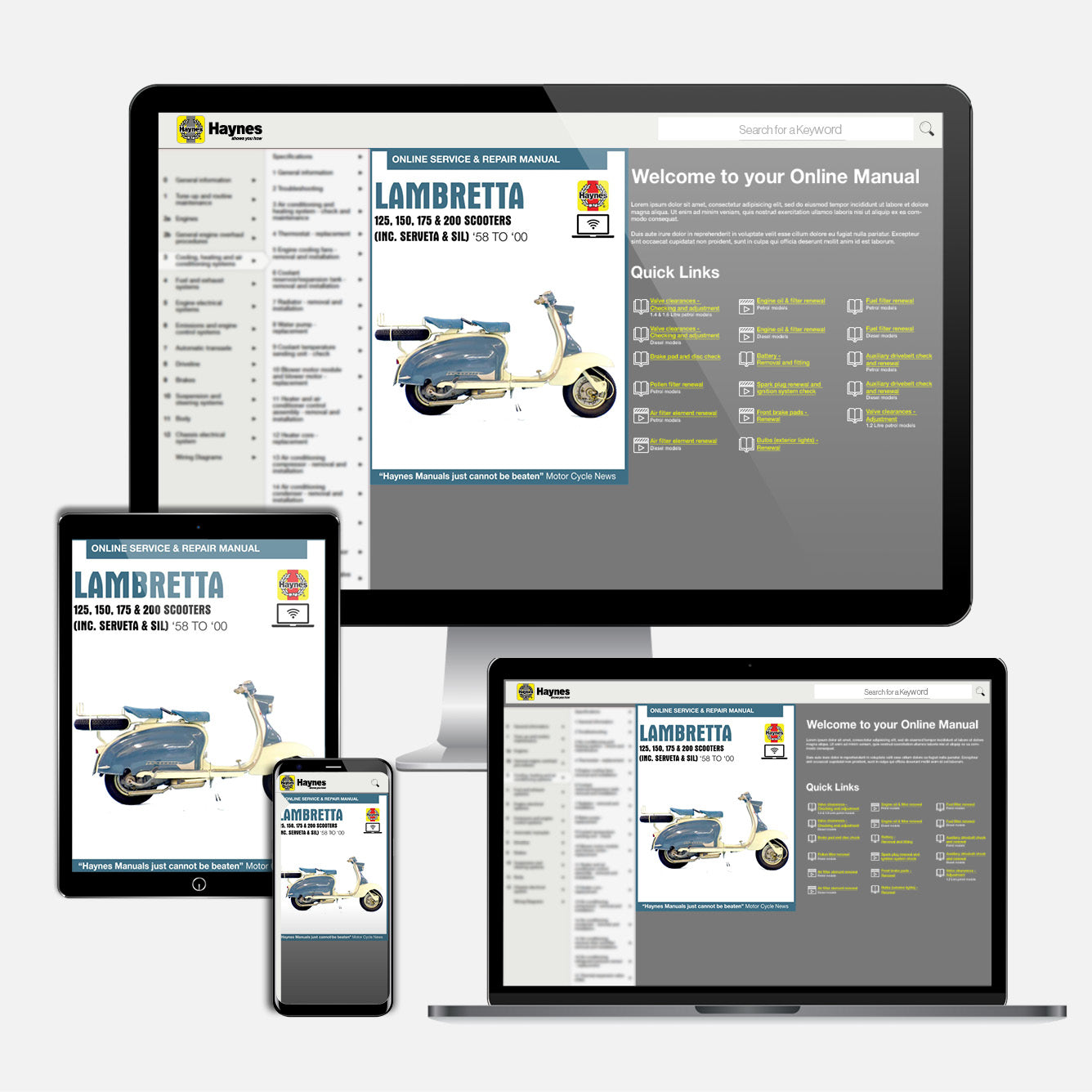 Lambretta Scooters (1958-2000) Haynes Repair Manual