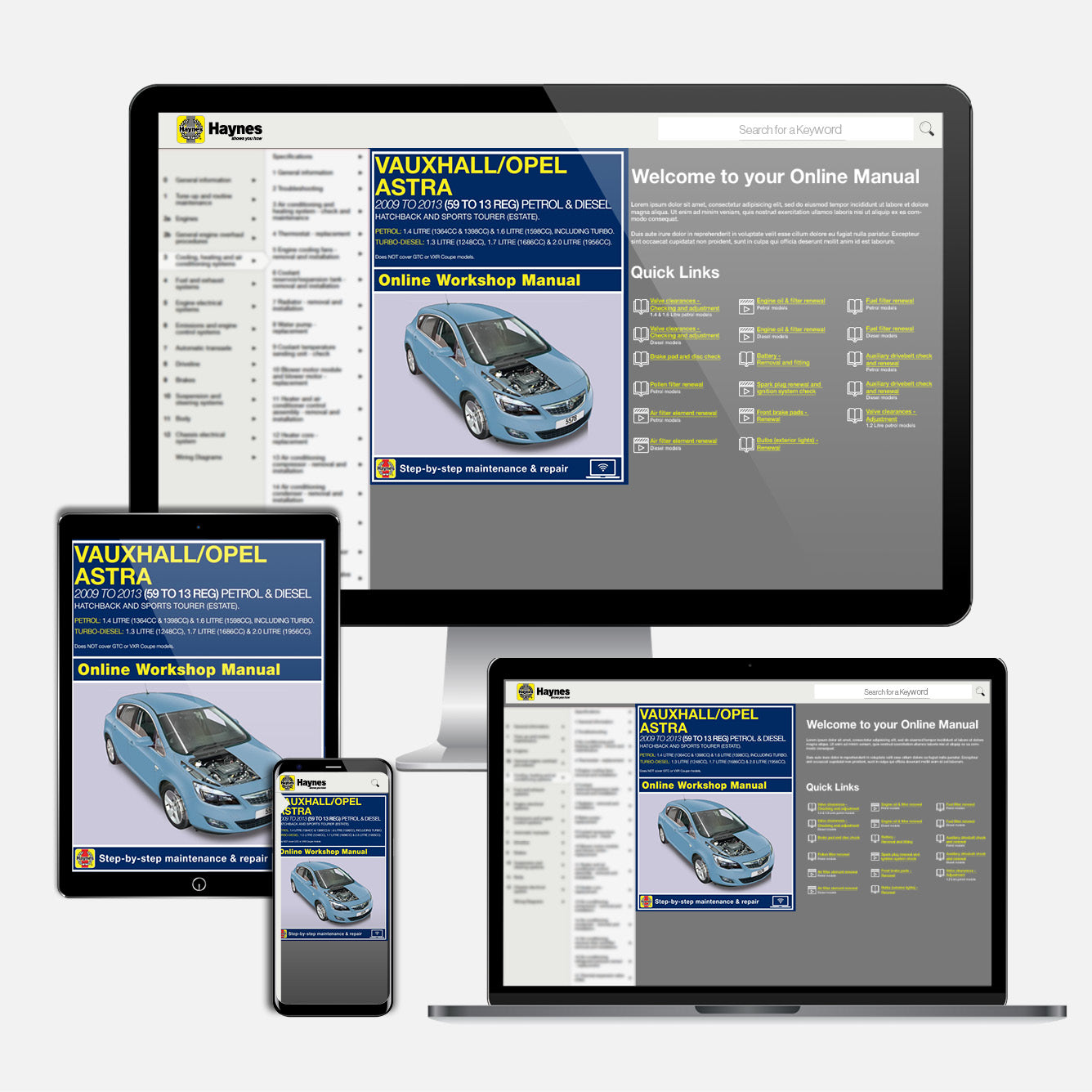 Vauxhall/Opel Astra (Dec 2009-2013) Haynes Repair Manual