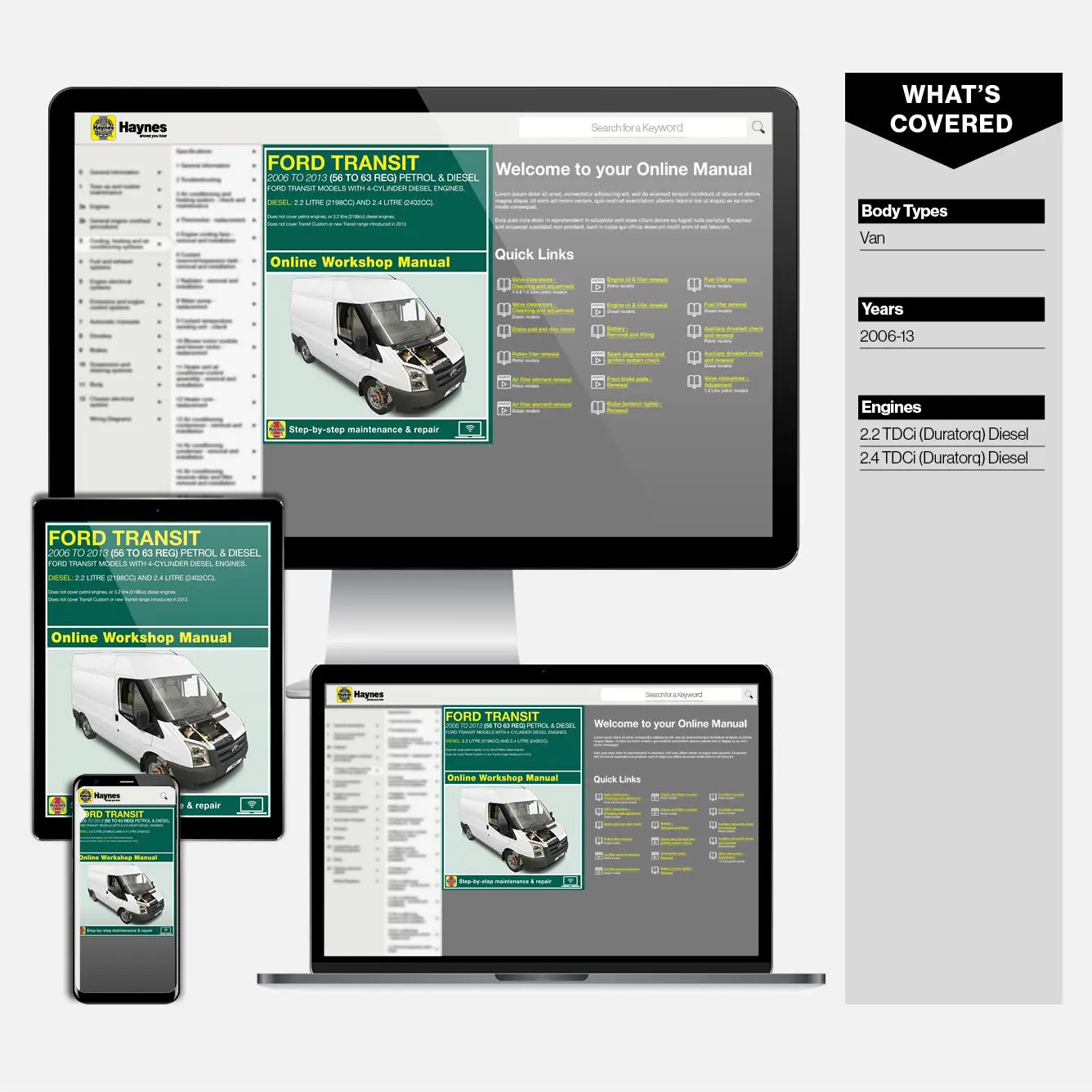 Ford Transit Diesel (2006-2013) Haynes Repair Manual