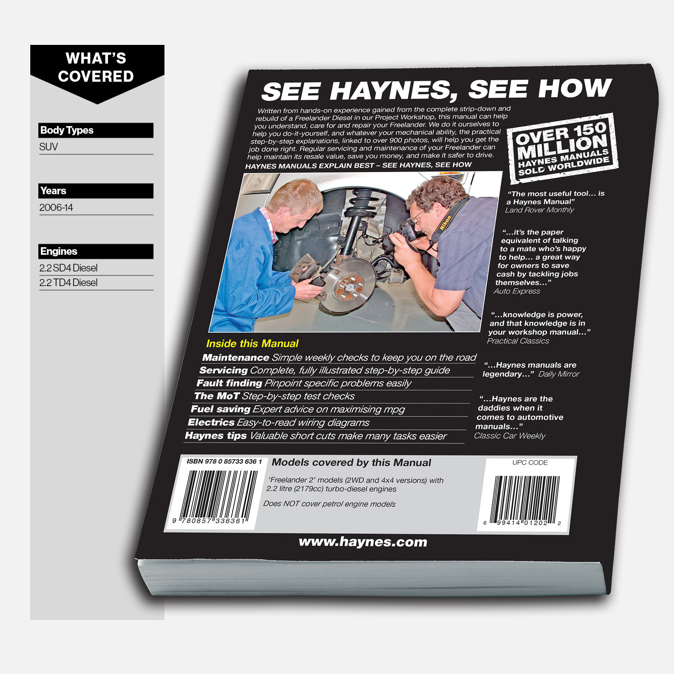 Land Rover Freelander (Nov 2006-2014) Haynes Repair Manual