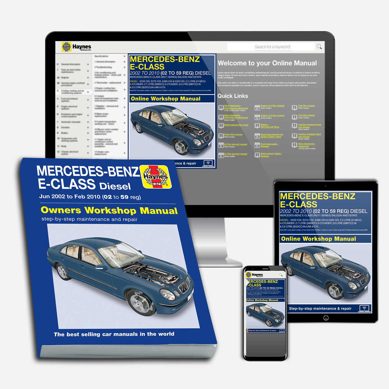 Mercedes-Benz E-Class Diesel (2002-2010) Haynes Repair Manual
