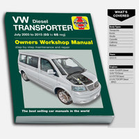 Volkswagen T5 Transporter (July 2003-2015) Haynes Repair Manual