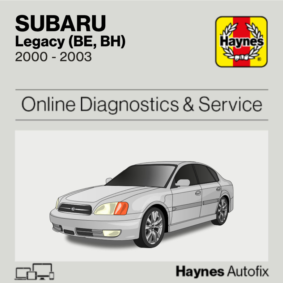 Subaru Legacy (BE, BH) 2000 to 2003 Haynes Online Diagnostics & Service Guide