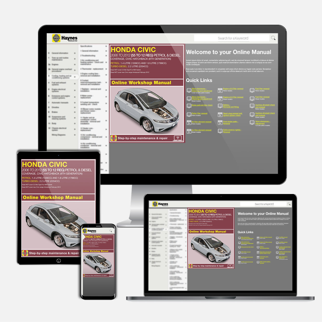 Honda Civic (Jan 2006-2012) Haynes Repair Manual