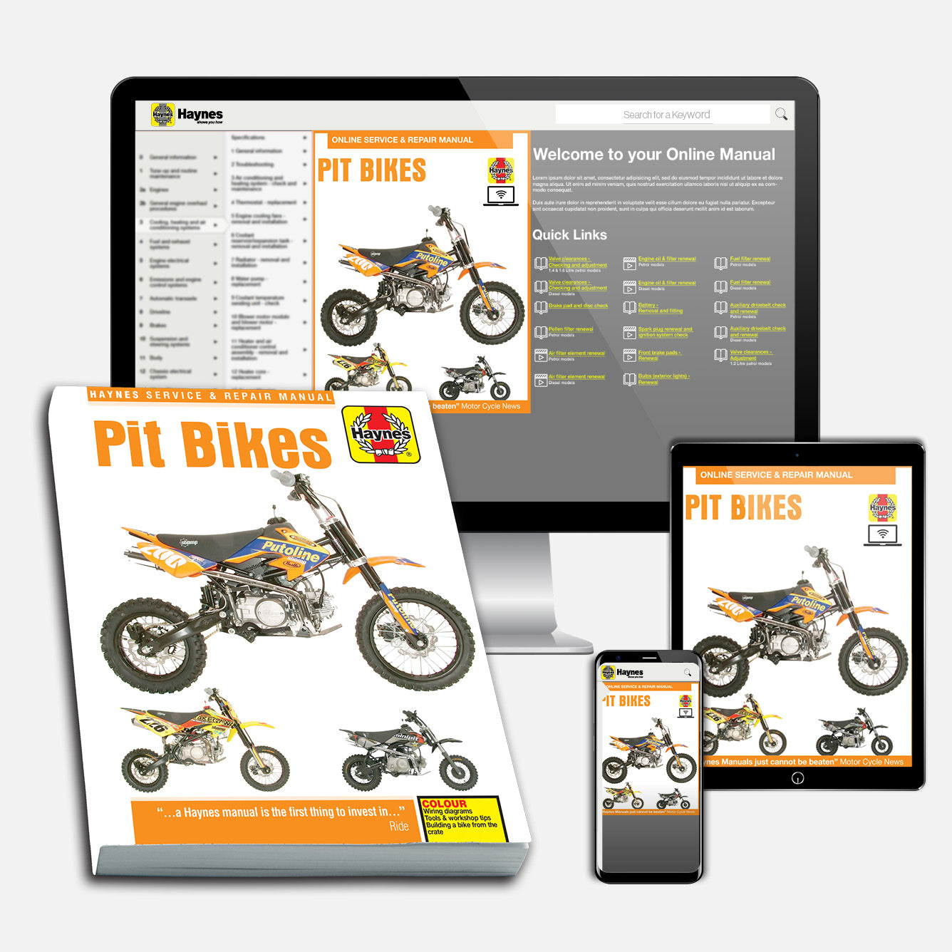 Pit Bikes Haynes Repair Manual