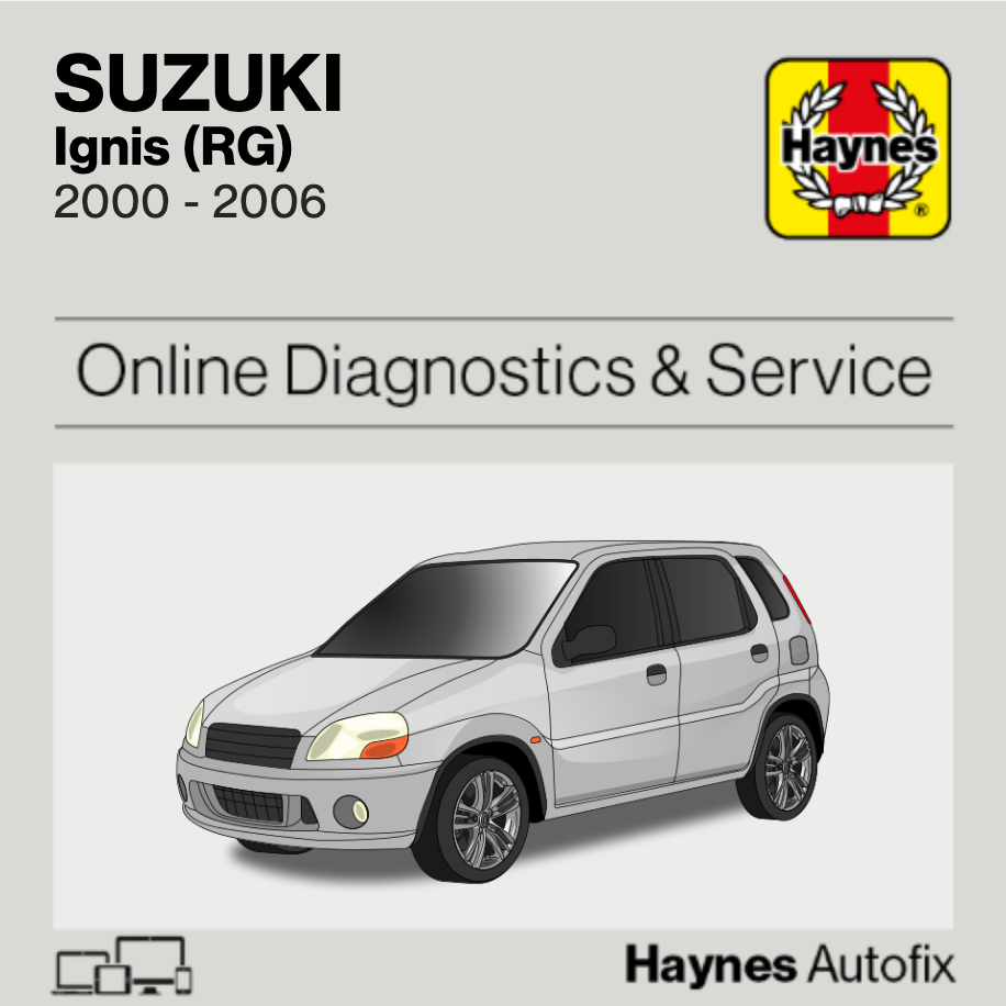 Suzuki Ignis (RG) 2000 to 2006 Haynes Online Diagnostics & Service Guide