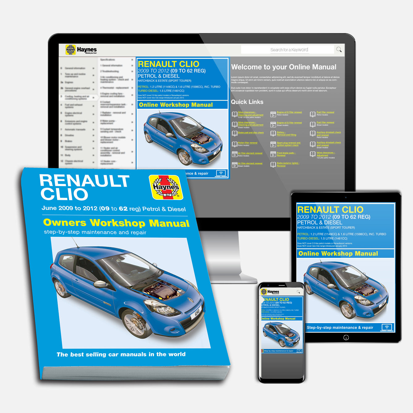 Renault Clio (Jun 2009-2012) 09 to 62 Haynes Repair Manual