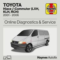 Toyota Hiace /-Commuter (LXH, KLH, RCH) 2001 to 2006 Haynes Online Diagnostics & Service Guide