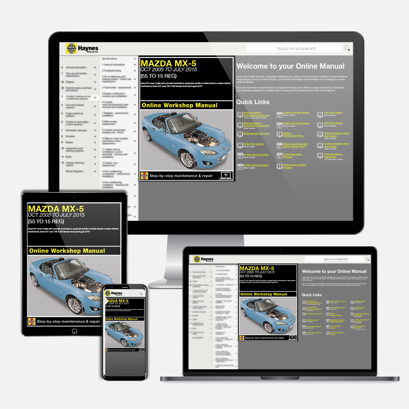 Mazda MX-5 (Oct 2005-July 2015) 55 to 15 Haynes Repair Manual