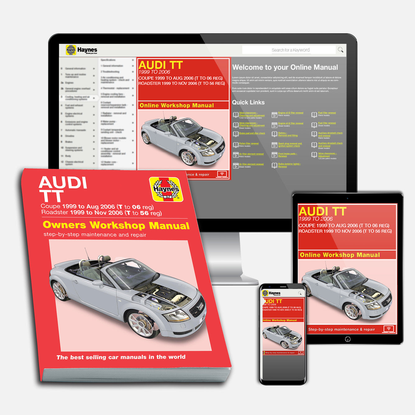 Audi TT (1999-2006) T to 56 Haynes Repair Manual