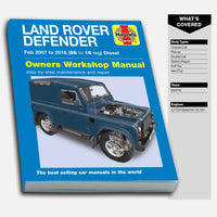 Land Rover Defender Diesel (Feb 2007-2016) 56 to 16 Haynes Repair Manual
