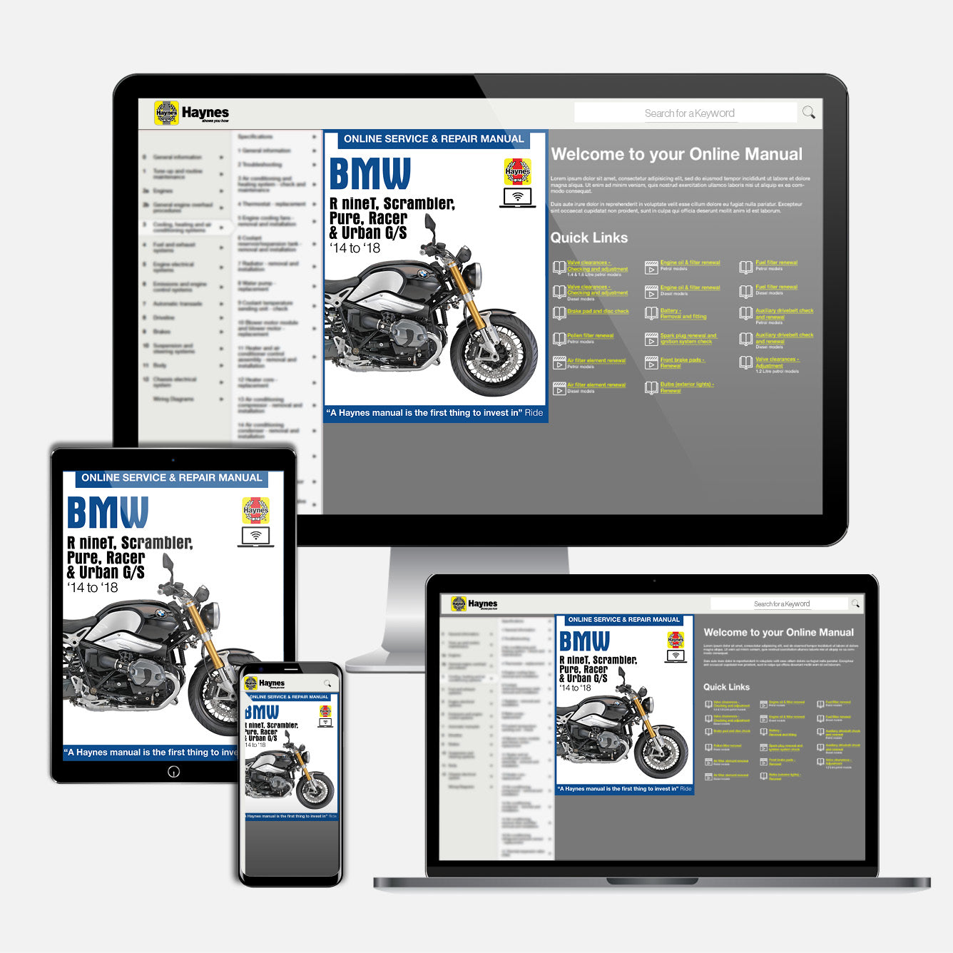 BMW R nineT (2014-2018) Haynes Repair Manual – Haynes Manuals