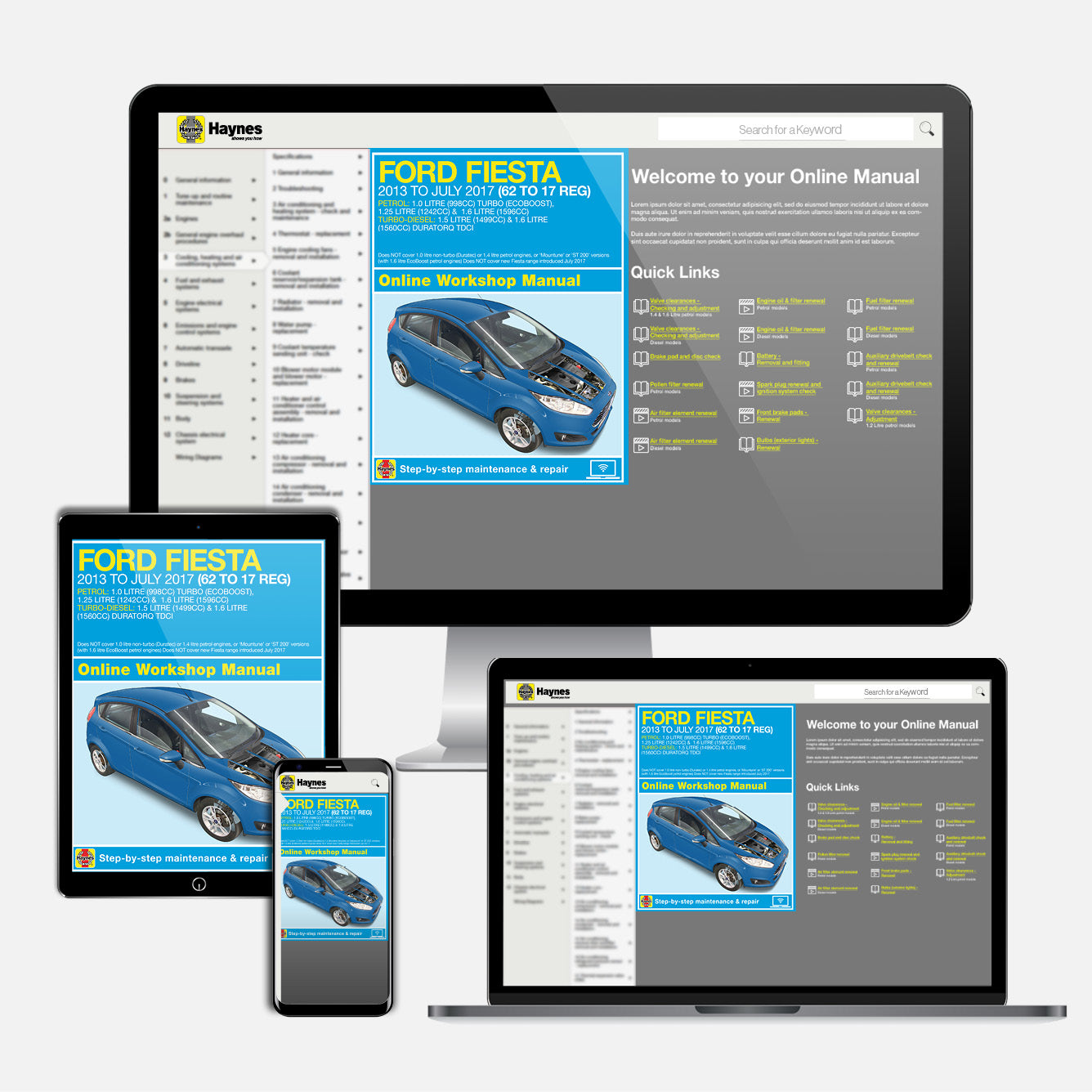 Ford Fiesta Petrol & Diesel (2013-2017) 62 to 17 Haynes Repair Manual
