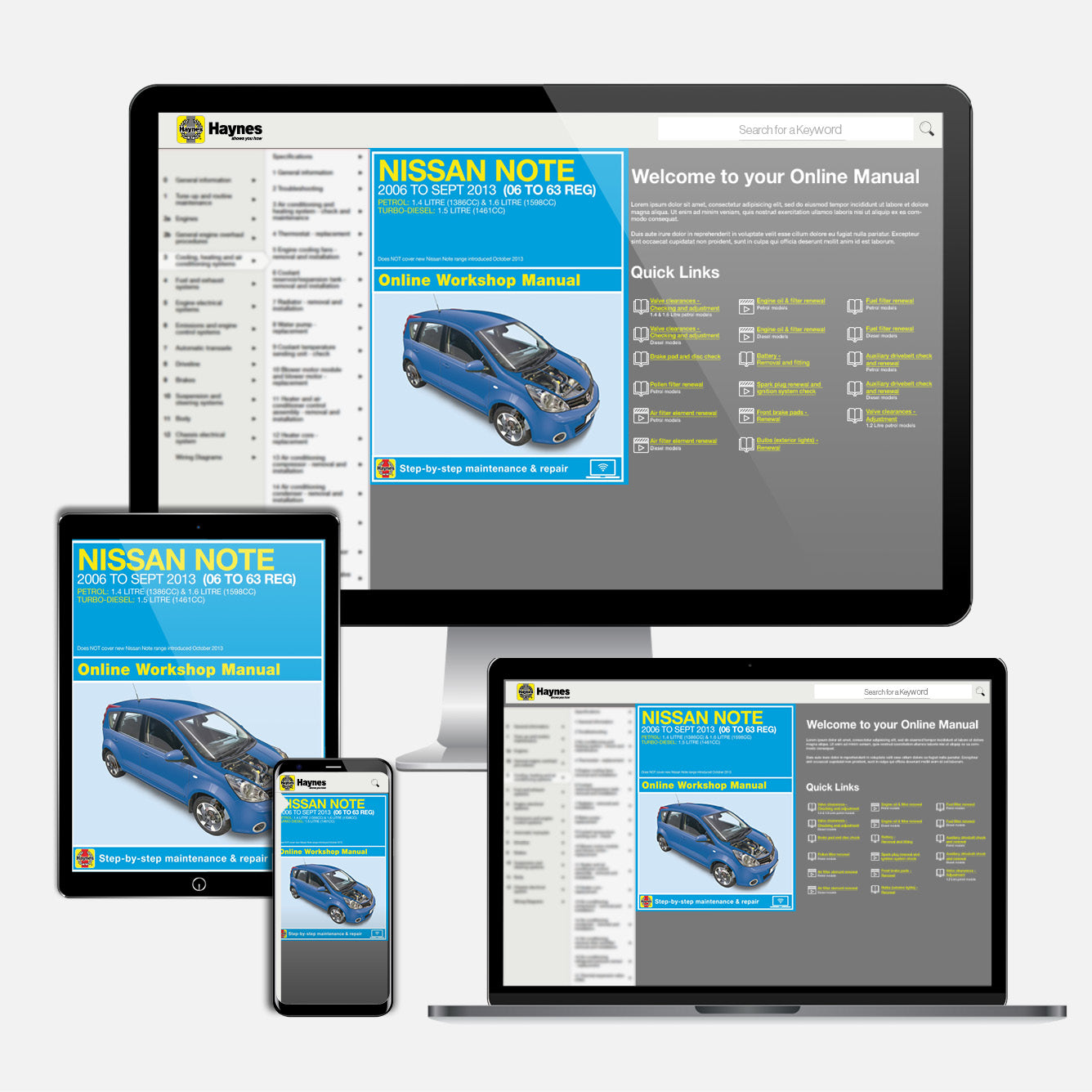 Nissan Note Petrol & Diesel (2006-Sept 2013) 06 to 63 Haynes Repair Manual