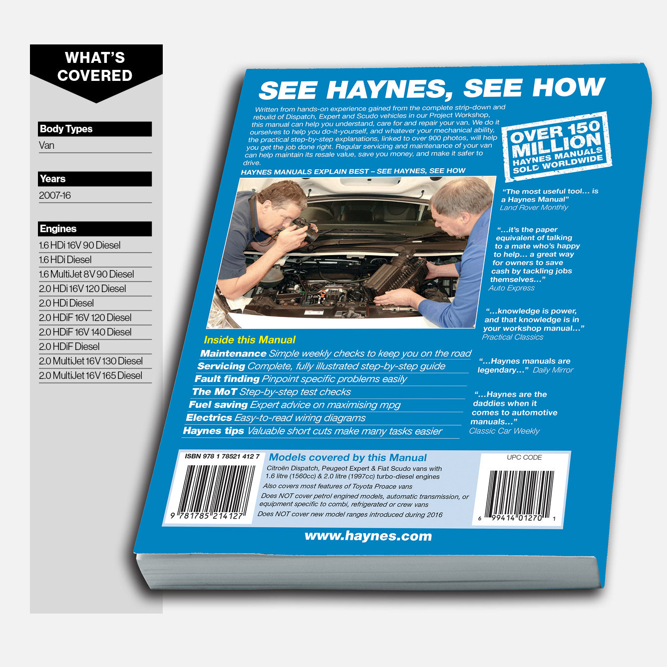 Haynes manual book with text and images on a white background