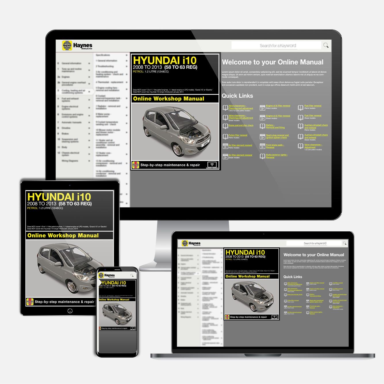 Hyundai i10 (2008-2013) 58 to 63 Petrol Haynes Repair Manual