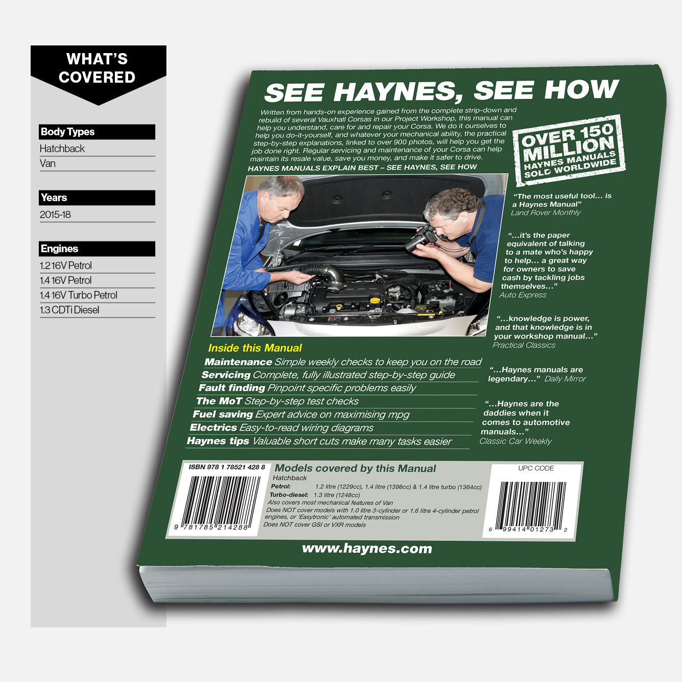Haynes manual book with text and images on a white background