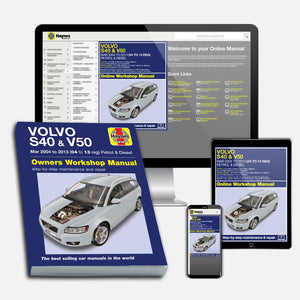 DIY Maintenance & Repair Manuals for Volvo S40/V50 Cars