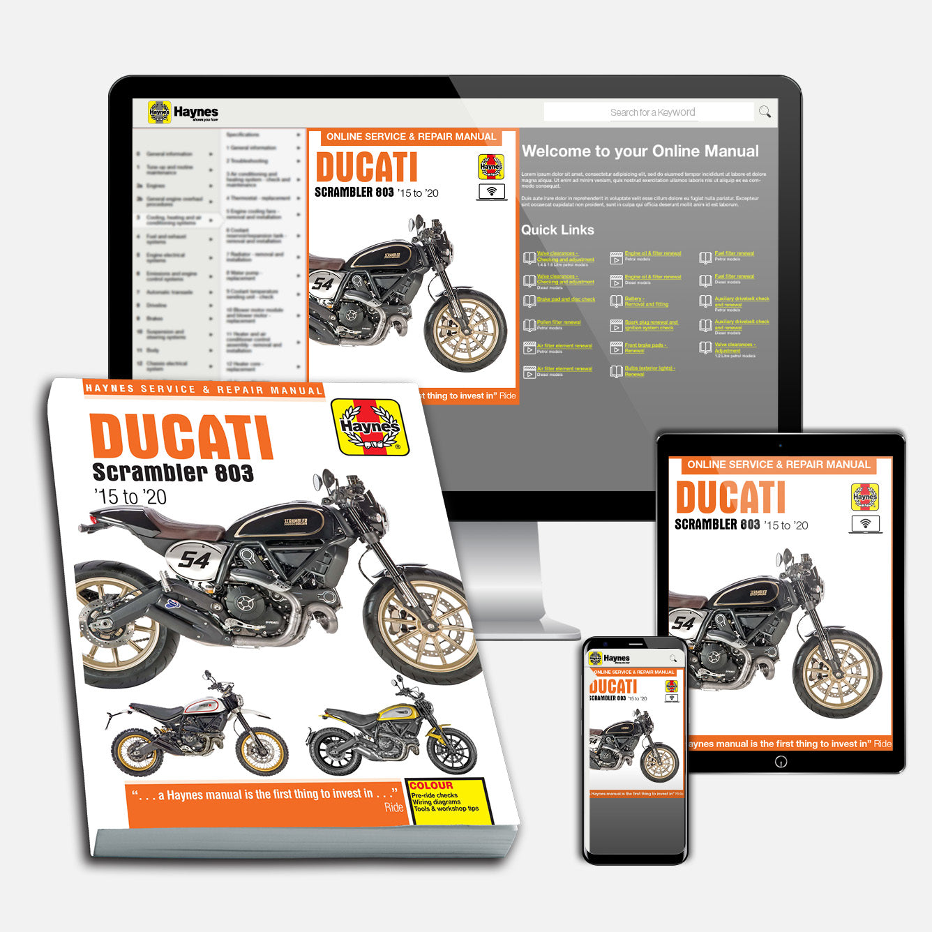 Ducati Scrambler 803 (2015-2020) Haynes Repair Manual